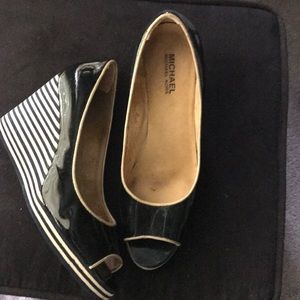 Michael Kors Blue Wedges